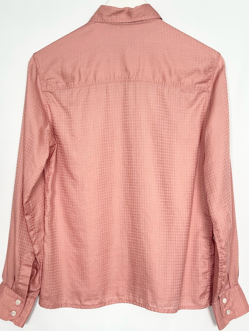 Vintage Celine Paris Pink Jacquard Cotton Monogram Blouse M - Picture 3 of 5